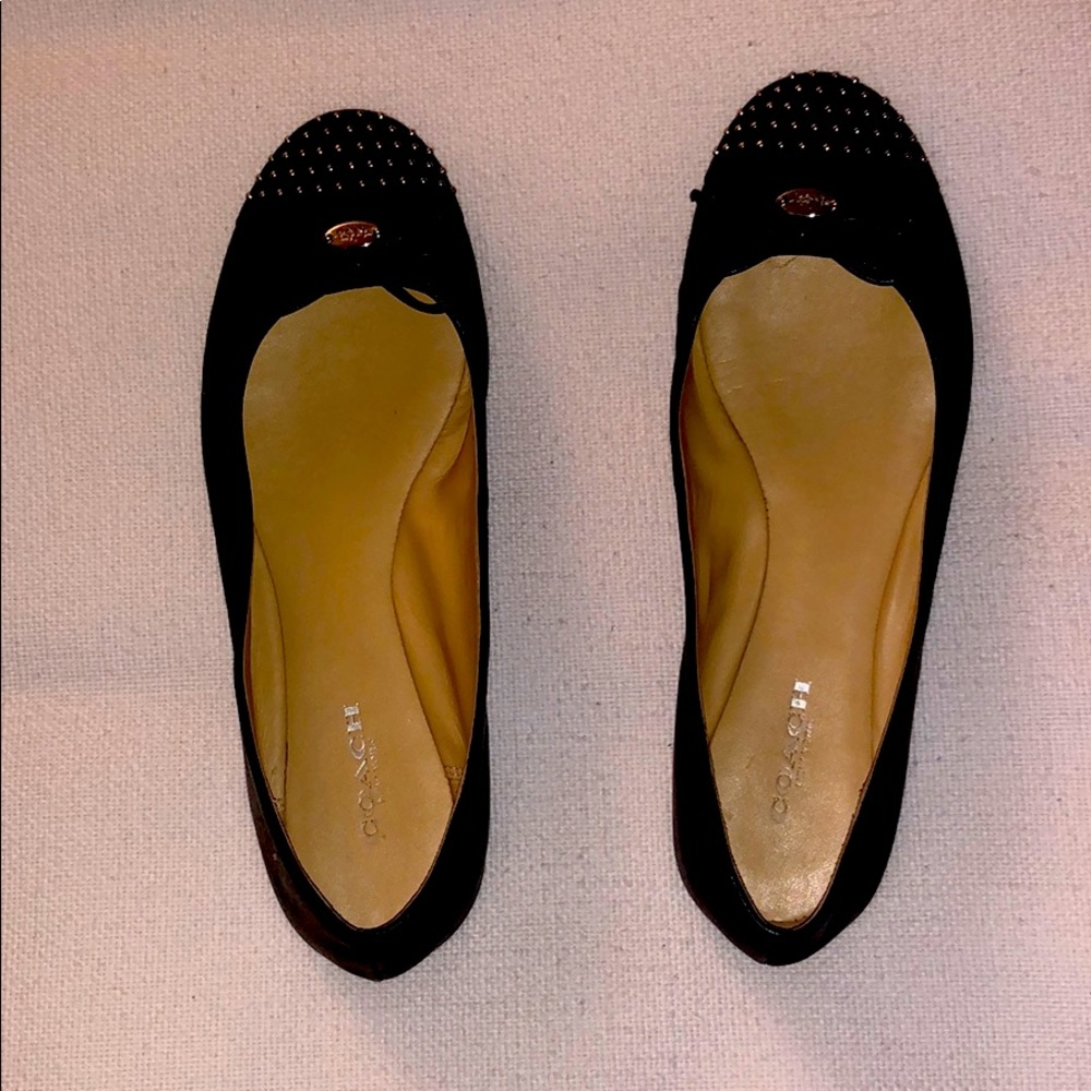 Coach Ballerina Black Flats Size 6